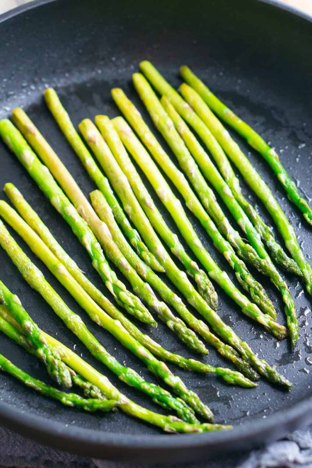 Sauteed Asparagus [How to saute asparagus] The Kitchen Girl