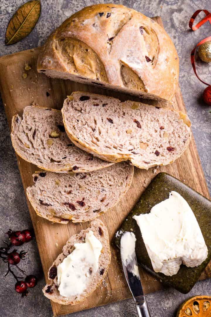 Cranberry Walnut Bread Recipe The Kitchen Girl