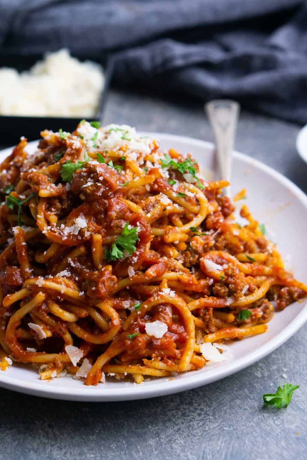 BEST Instant Pot Spaghetti and Meat Sauce The Kitchen Girl