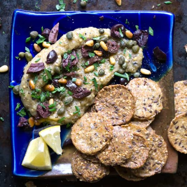 Loaded Greek Eggplant Dip The Kitchen Girl