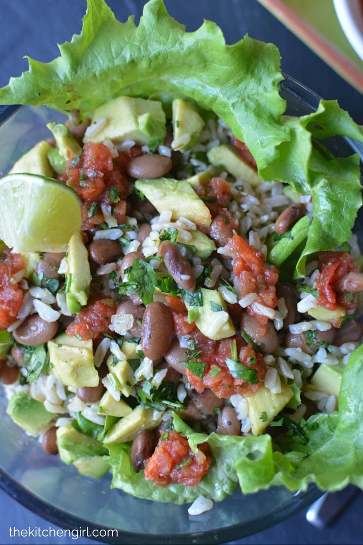 Meatless Burrito Bowls The Kitchen Girl