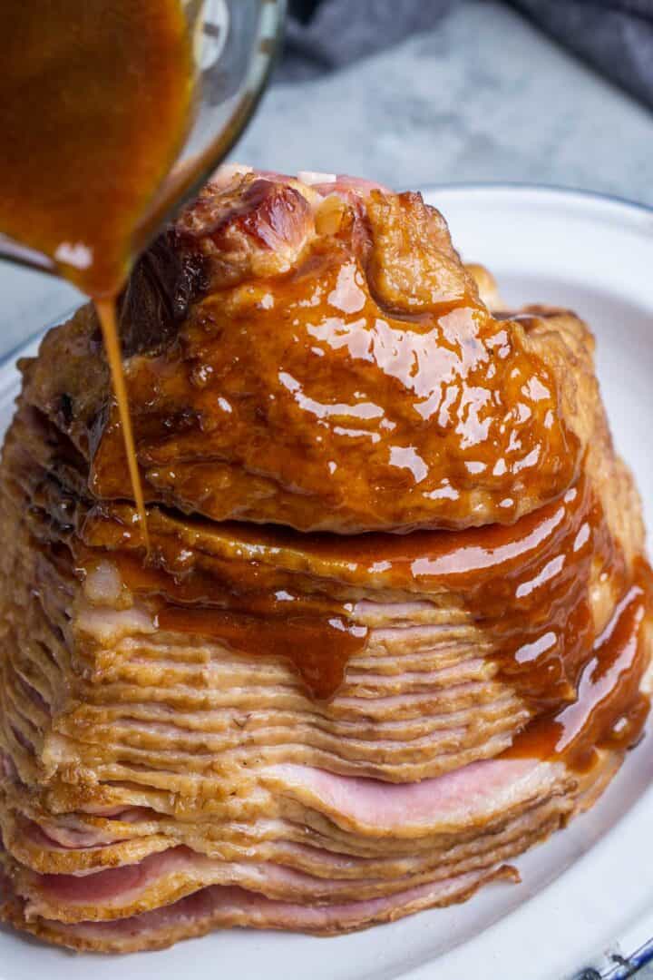 Orange Glazed Ham (How to Make Spiral Ham) The Kitchen Girl