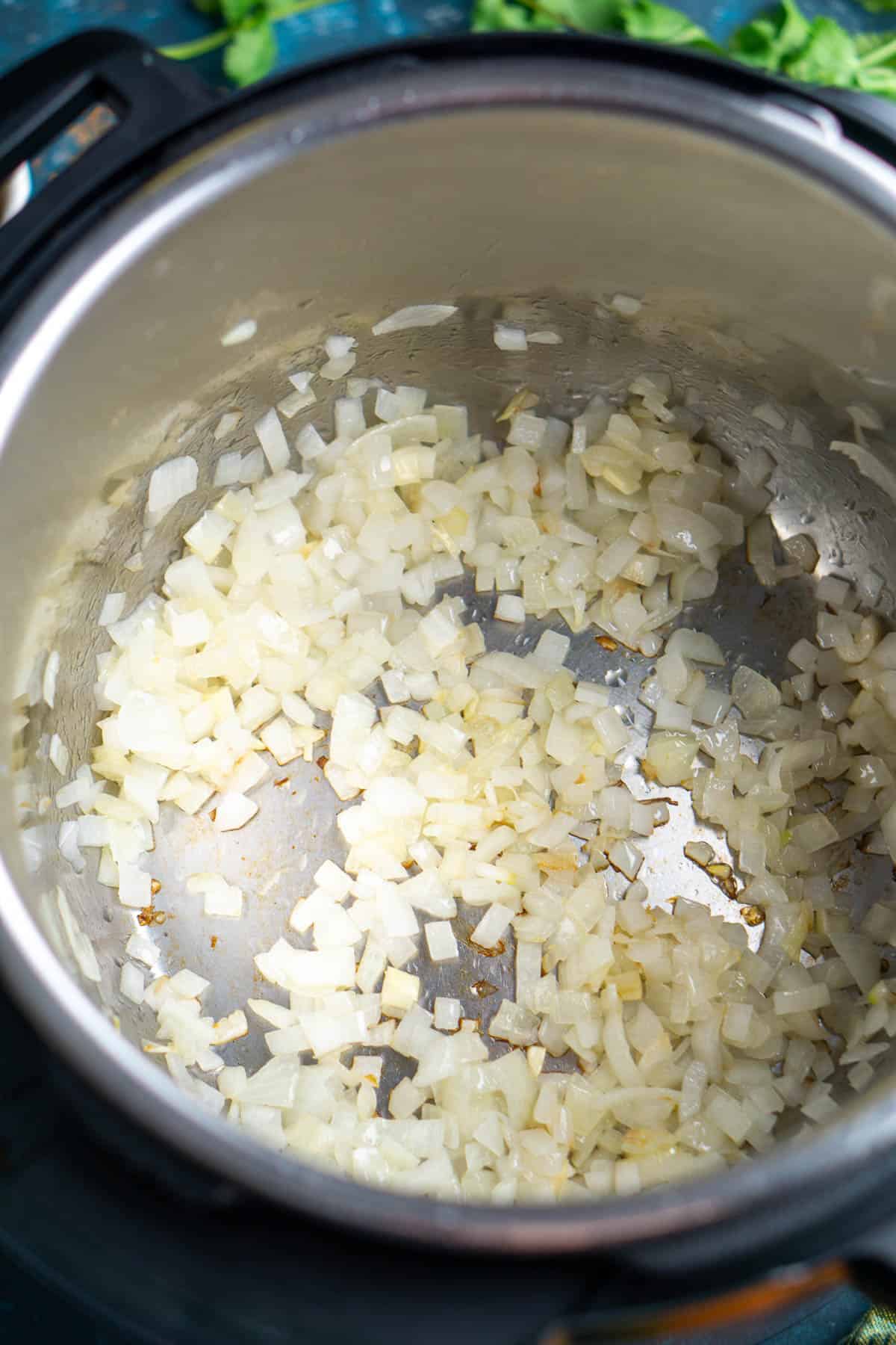 sauteed onions in the Instatn Pot