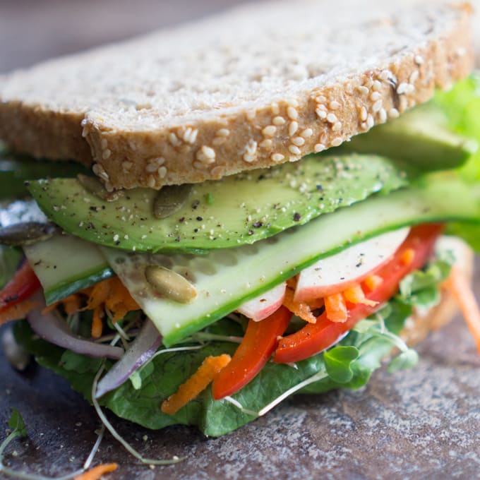 Ultimate Veggie Sandwich -
