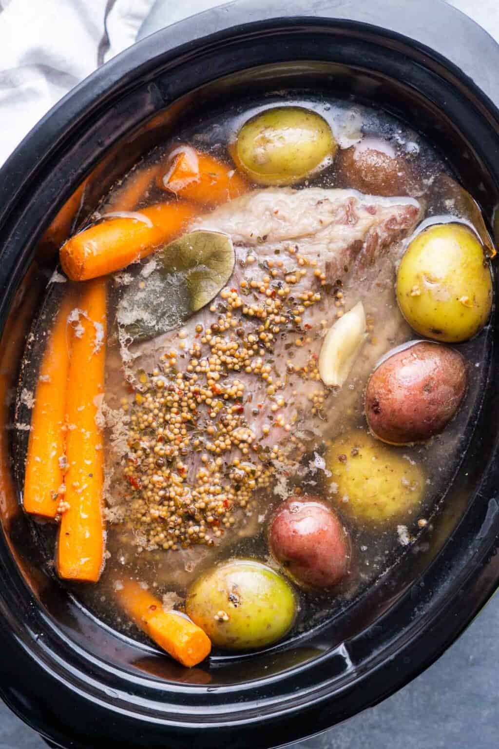 Juicy Slow Cooker Corned Beef Kitchen Girl