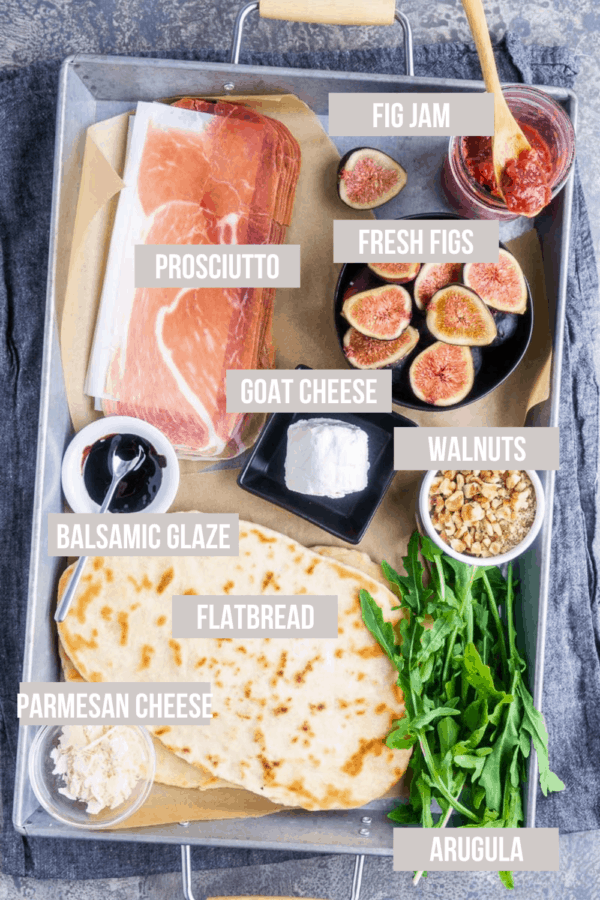 Fig Prosciutto Flatbread Pizza The Kitchen Girl