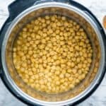 cooked chickpeas in Instant Pot