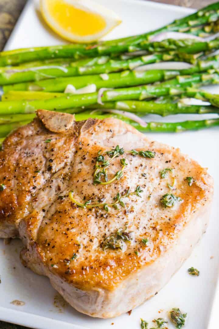 Pan Fried Pork Chops (No Flour or Breading) - The Kitchen Girl